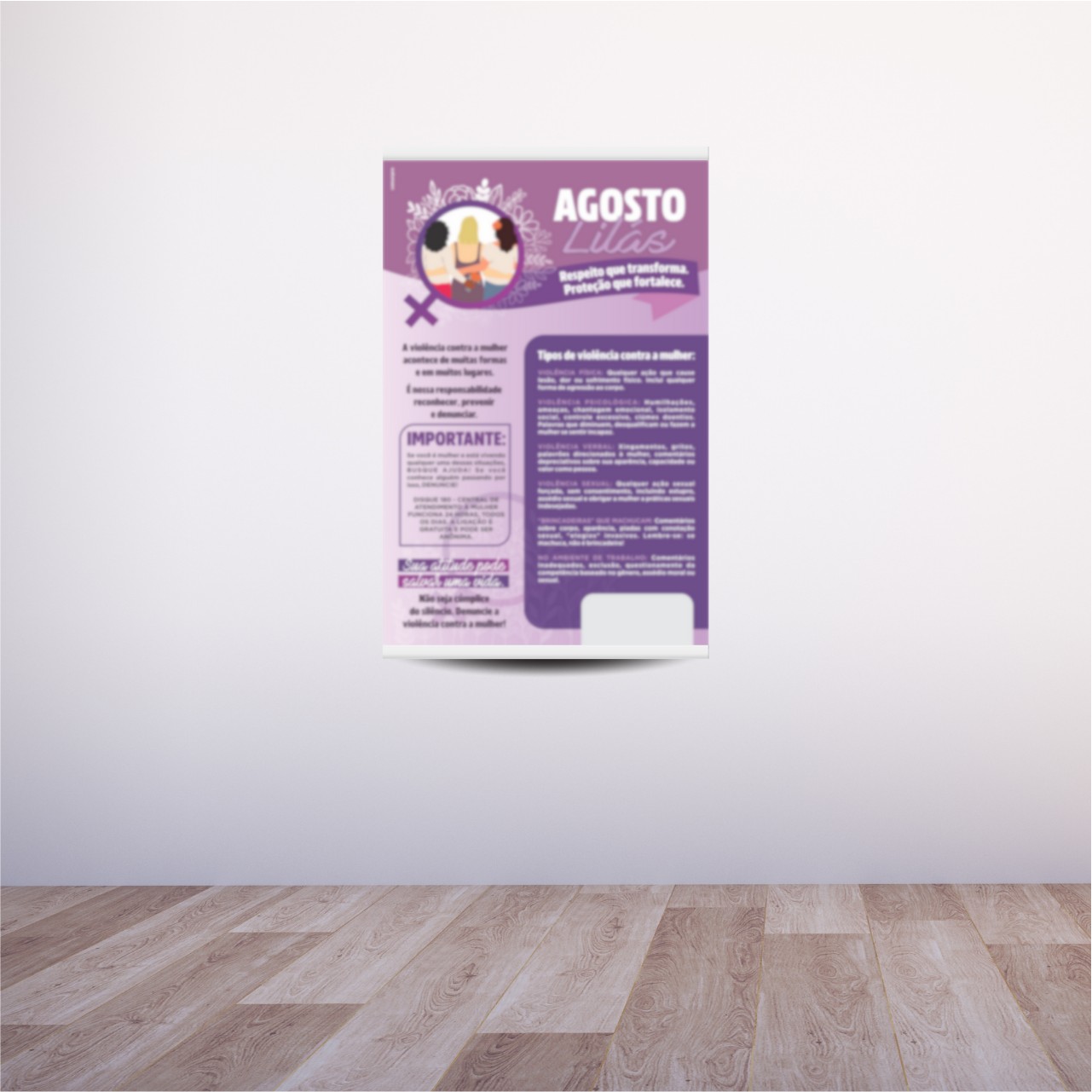 Agosto Lilás Banner