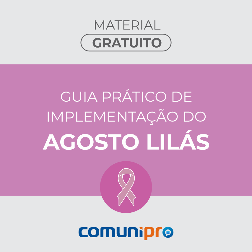 Material gratuito - Guia prático Agosto Lilás